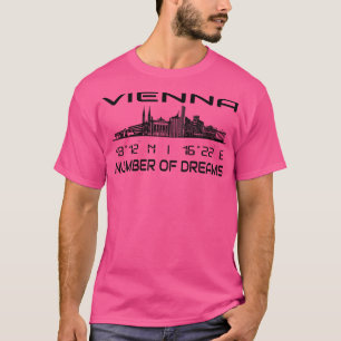GPS samordnar Capital Wien Skyline 1 T Shirt