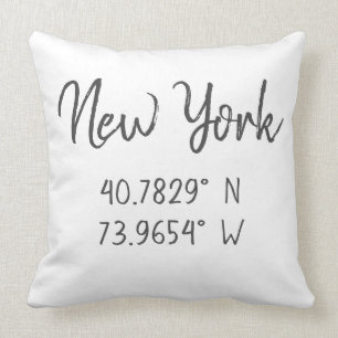 GPS samordnar Longitud Latitude New York Kudde