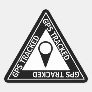 GPS Triangle Stickers Triangelformat Klistermärke
