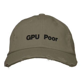 GPU Poor hat Broderad Keps
