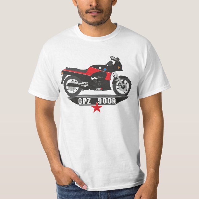 GPZ900R Biker Motorrad T Shirt (Framsida)