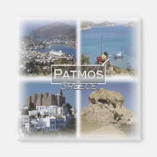 GR0105 Europa, Grekland, Patmos, kylskåp Magnet