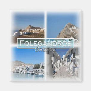 GR0108 Europa, Grekland, Folegandros, kylskåp Magnet