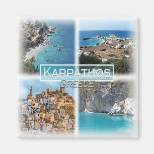 GR0110 Europa, Grekland, Karpatos, kylskåp Magnet