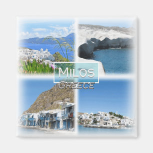 GR0112 Europa, Grekland, Milos, kylskåp Magnet