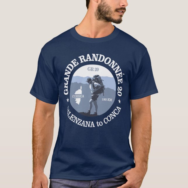 GR20 Korsika (BG) T Shirt (Framsida)