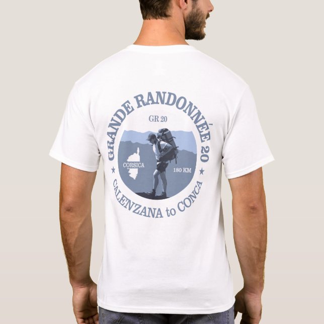 GR20 Korsika (BG) T Shirt (Baksida)