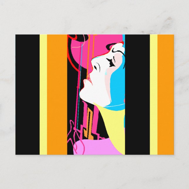 GR8-Abstrakt för poppkonst medlem av bankkortet Vykort (Framsida)