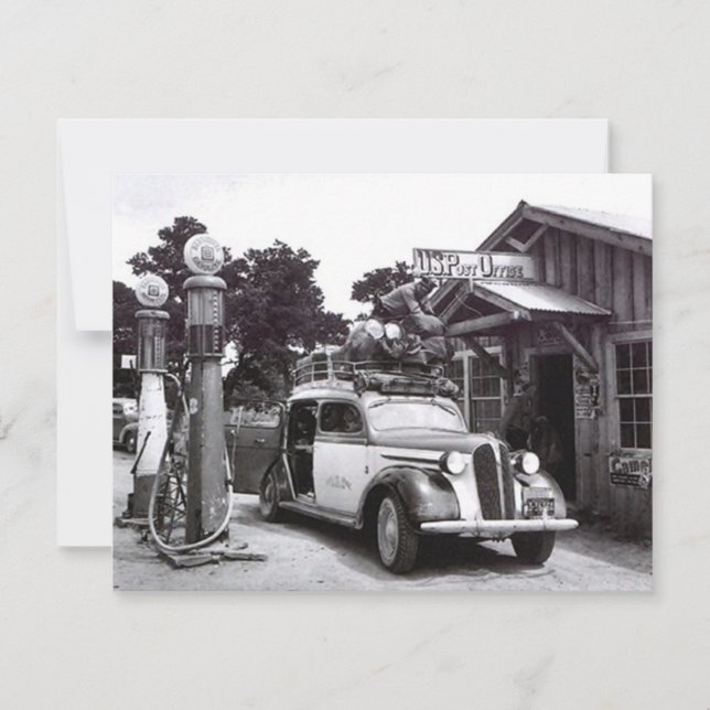 GR8 RETRO B&W PENSION PARTI INBJUDANDE INBJUDAN (Framsida)