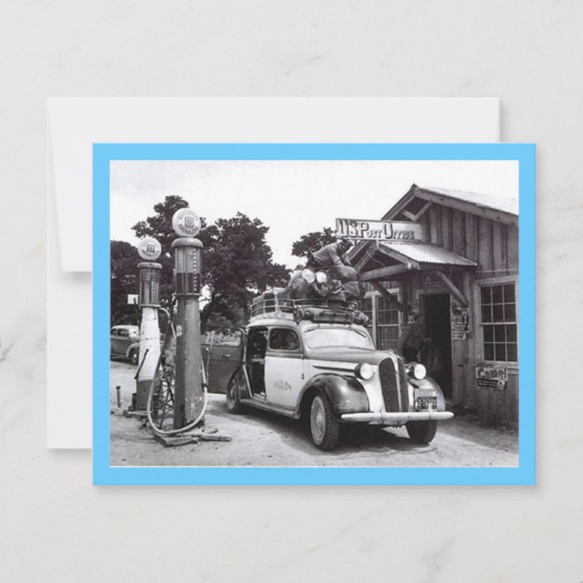 GR8 RETRO B&W PENSION PARTI INBJUDANDE INBJUDAN (Framsida)