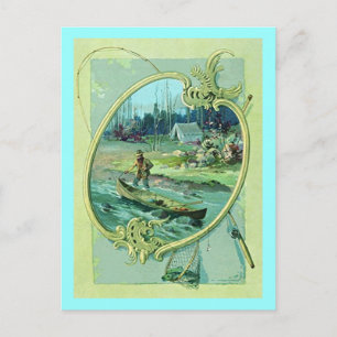 GR8-VINTAGE-KAMPEN & FISKEPC ~ POSTCARD VYKORT
