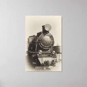 Gr-269-269, gammal ångmotor med smalspalage canvastryck