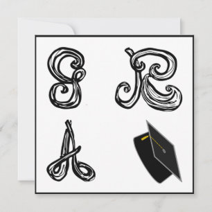 GR: Grad Cap for D Fabric Font Studenten