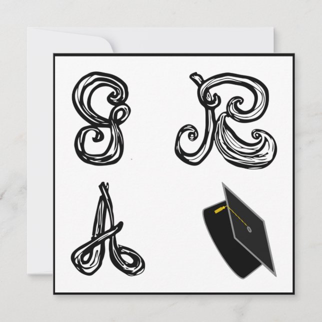 GR: Grad Cap for D Fabric Font Studenten (Framsida)