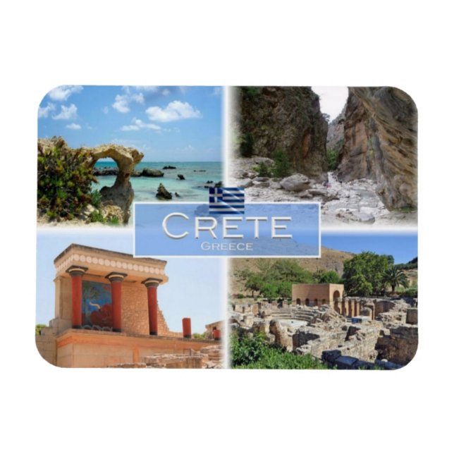 GR Grekland - Kreta - Knossos - Elafonisi - Magnet (Horisontell)
