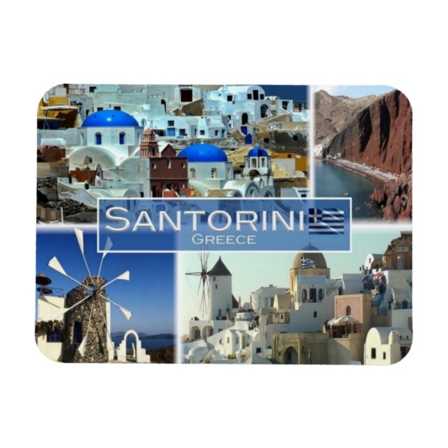 GR Grekland - Santorini - Oia - Magnet (Horisontell)