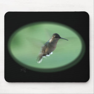 Gr-hummingbirden Mousepad- skräddarsy Musmatta