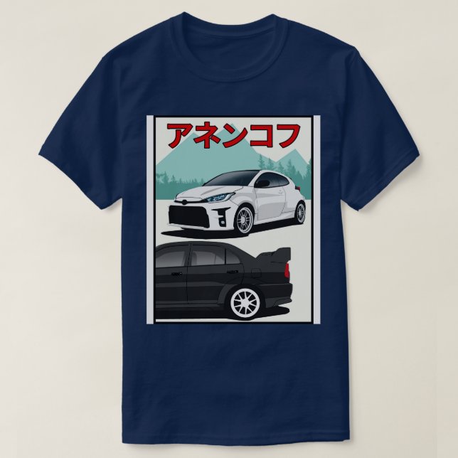 gr yaris vs evo t shirt (Design framsida)