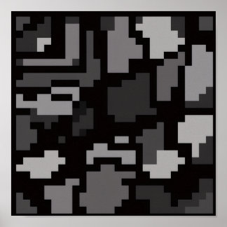 Grå abstrakt poster