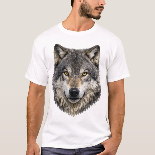Grå Alfa Varg T-shirt (Framsida)