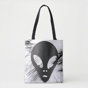 Grå - Ancient Alien Skörd Circle Tygkasse