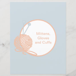 Grå avdelare för stickmönster i pärm, infogningssi