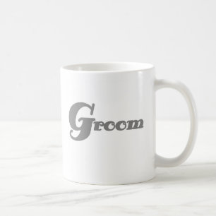 Grå brudgum kaffemugg