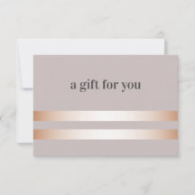 Grå brun | Presentkort för Elegant Ro Guld
