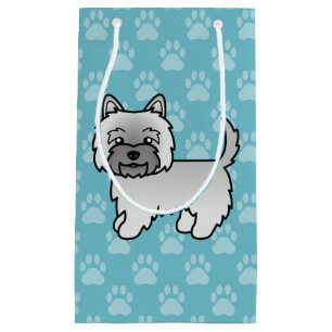 Grå Cairn Terrier Tecknad Hund Illustration