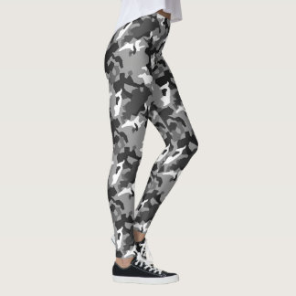 Grå Camo Leggings