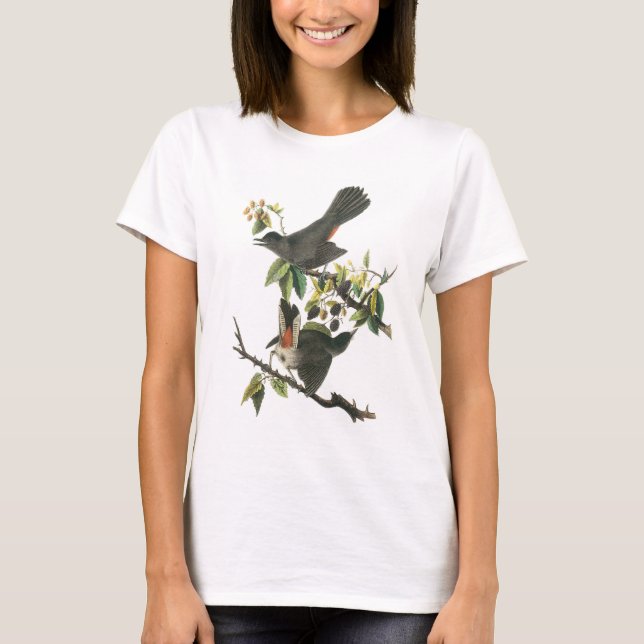 Grå Catbird vid Audubon T-shirt (Framsida)