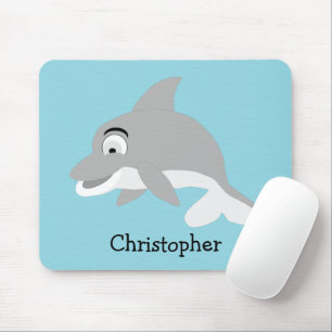 Grå Delfindesign Musmatta