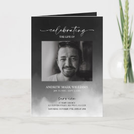 Grå dimma begravning Serviceprogram vikt program