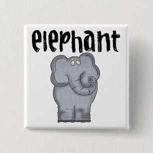 Grå elefant knapp