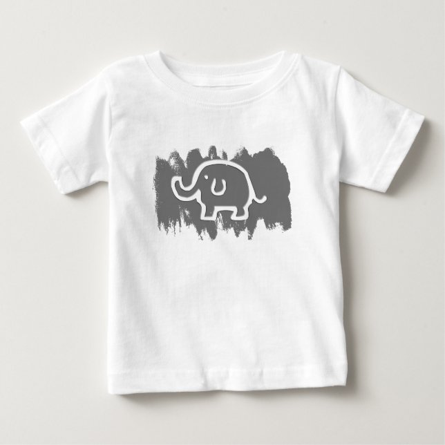 Grå elefant t shirt (Framsida)