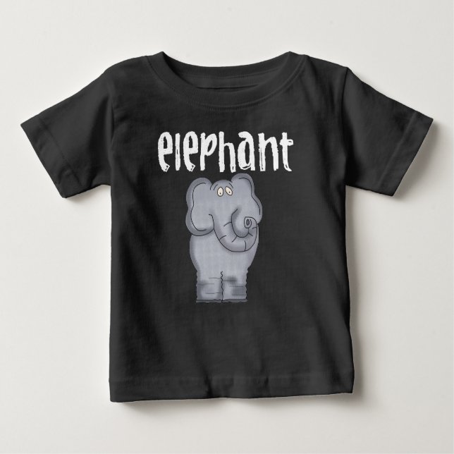 Grå elefant t-shirt (Framsida)