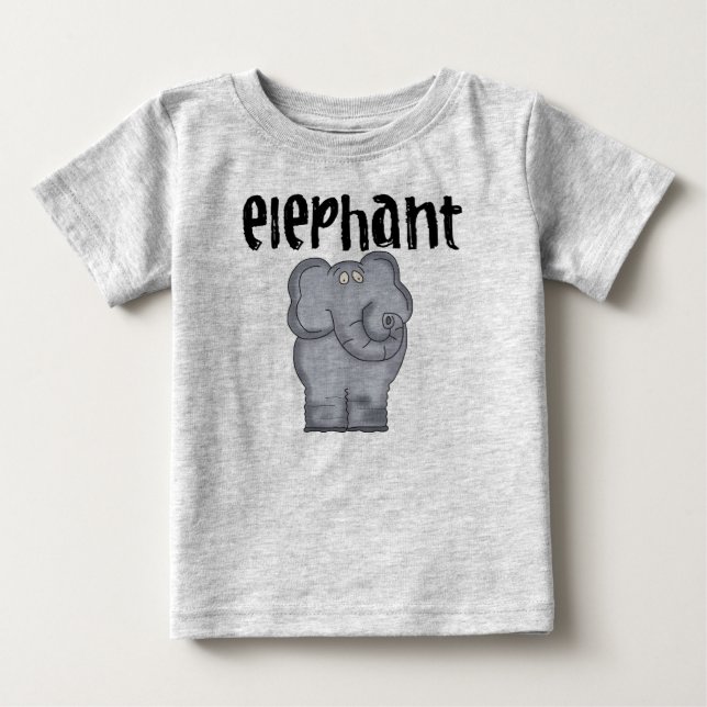 Grå elefant t-shirt (Framsida)