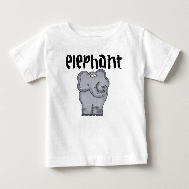 Grå elefant tee (Framsida)