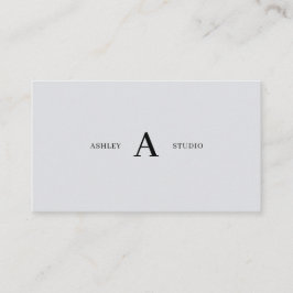 Grå Enkla Minimalistiska Professionella Affärskort Visitkort