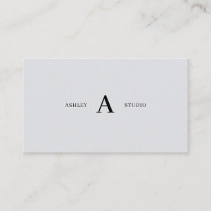 Grå Enkla Minimalistiska Professionella Affärskort Visitkort