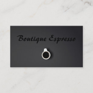 Grå espressopubcoffee shop - visitkort
