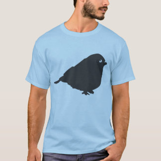 Grå fågellogotyp t-shirt