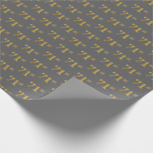 Grå, Falskt Guld 71:a (Sjuttioförsta) Händelse Presentpapper