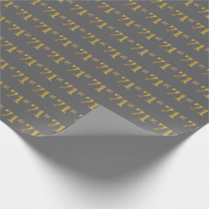 Grå, Falskt Guld 71:a (Sjuttioförsta) Händelse Presentpapper
