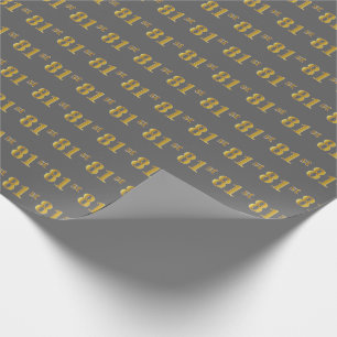 Grå, Falskt Guld 81:a (åttioförsta) Händelse Presentpapper