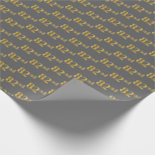 Grå, Falskt Guld 82:a (Åttioandra) Händelse Presentpapper