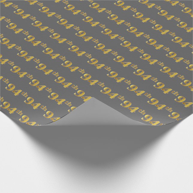 Grå, Falskt Guld 94:e (Nittiofjärde) Händelse Presentpapper (Hörn)