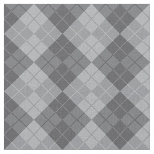 Grå färg Argyle Tyg