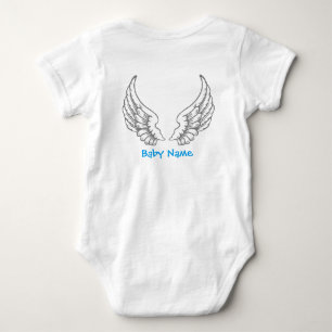 Grå färg för Bodysuit för blått för namn för T Shirt