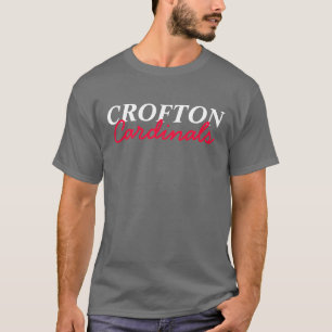 Grå färg för Crofton kardinalmörk Tee